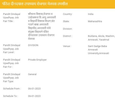 Akola Rojgar Melava 2023 Apply Now अरज कर