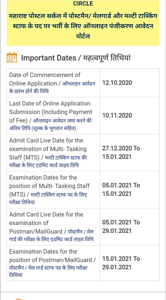 Maharashtra Post Office Recruitment 2020
