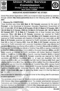 UPSC Recruitment 2021